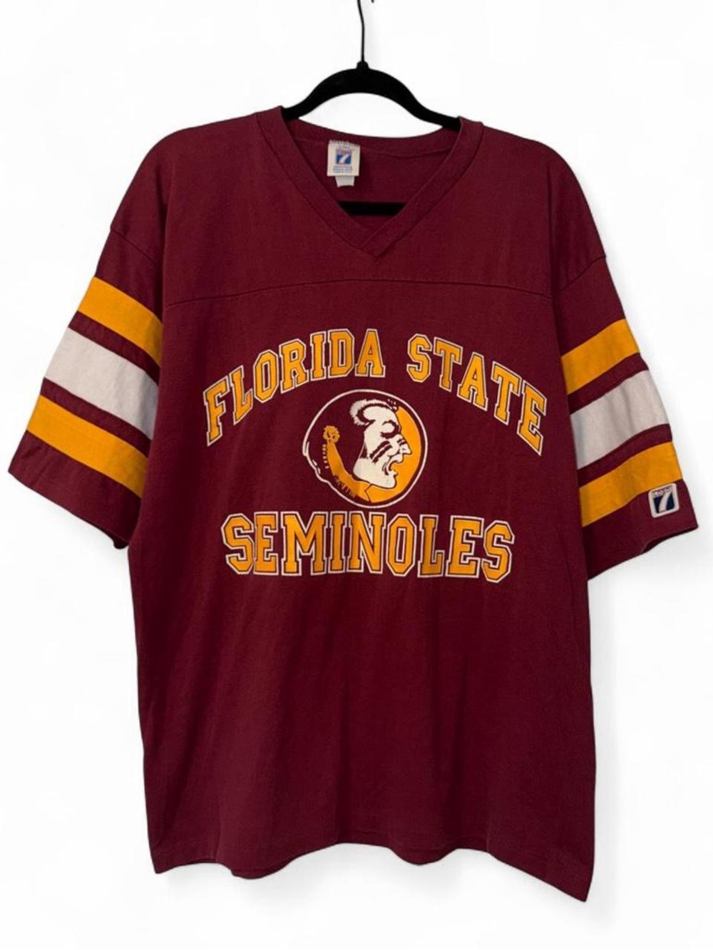 Vintage 90s Florida State Seminoles FSU Football single stitch jersey shirt
